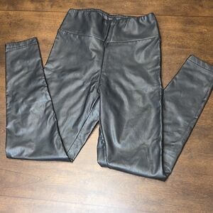 No Boundaries Black Faux Leather Leggings